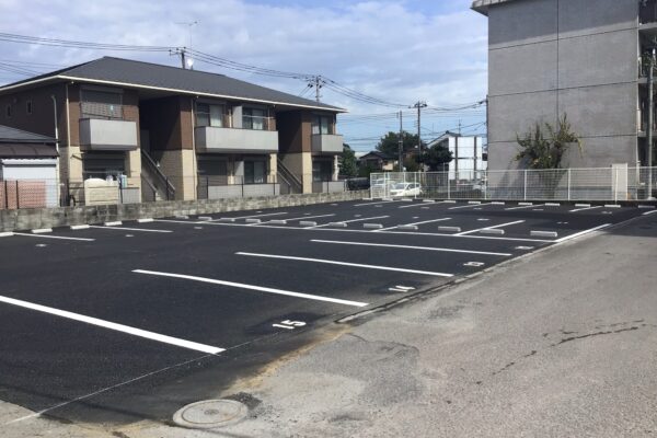 駐車場舗装工事　ありがとうございました😊