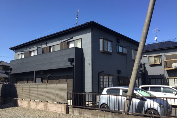 水戸市　アパート外壁塗装、屋根塗装、階段鉄骨塗装、防水工事　ありがとうございました😊