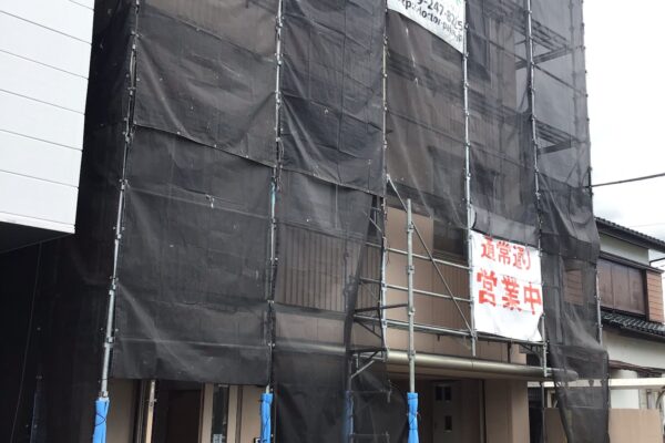 水戸市　店舗ビル　外壁無機塗装　屋上防水工事　ありがとうございました😊